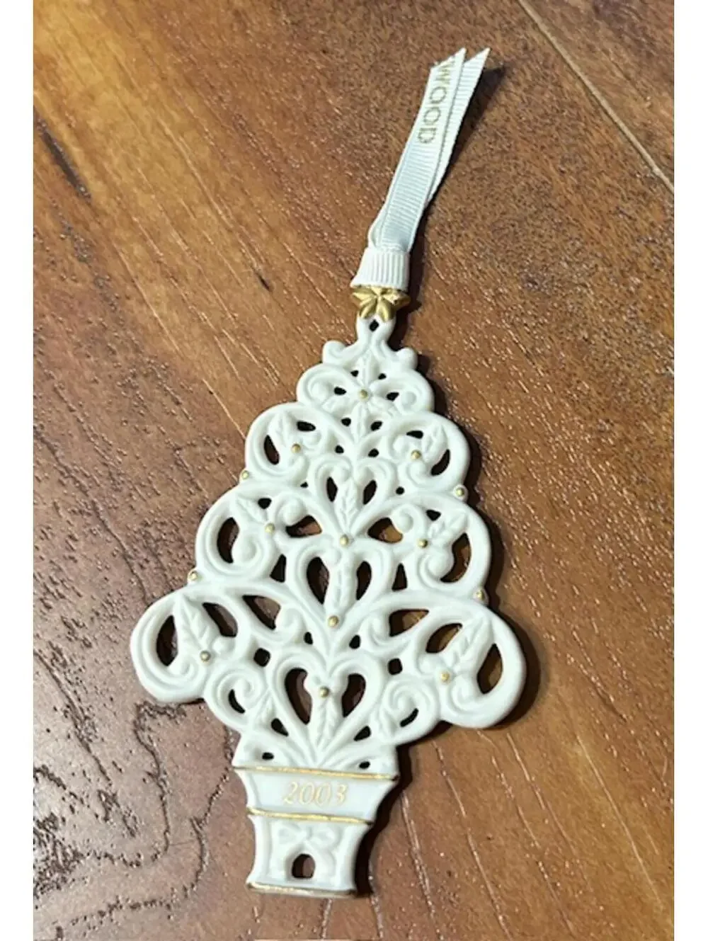 Wedgewood Porcelain Christmas Tree Ornament 2003